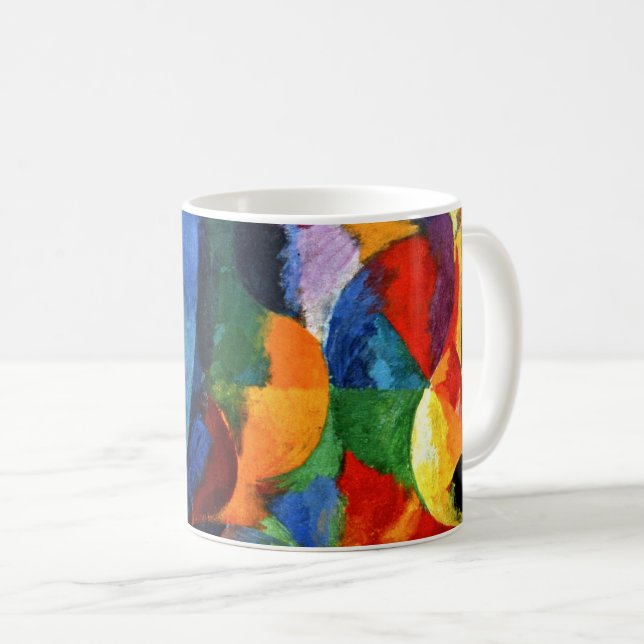 Mug Retard - Formes circulaires, soleil, lune (Devant droit)