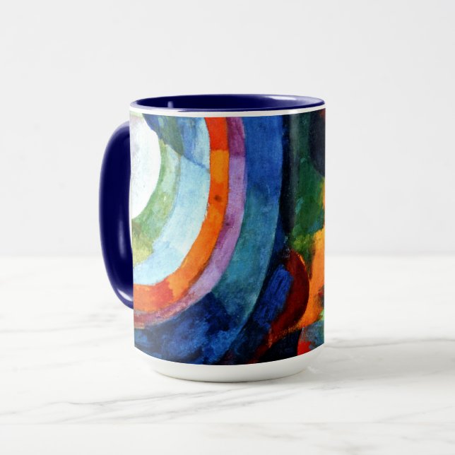 Mug Retard - Formes circulaires, soleil, lune (Devant gauche)