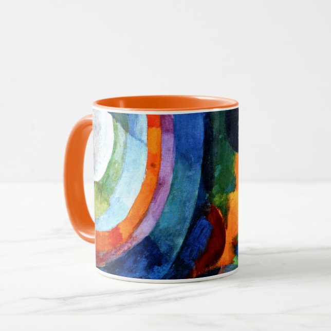 Mug Retard - Formes circulaires, soleil, lune (Devant gauche)