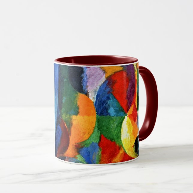 Mug Retard - Formes circulaires, soleil, lune (Devant droit)