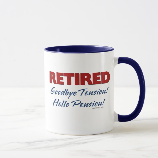 Mug Retiré : Au revoir pension de tension bonjour ! (Droite)