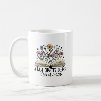 Mug Retired New Chapter Book Floral Design