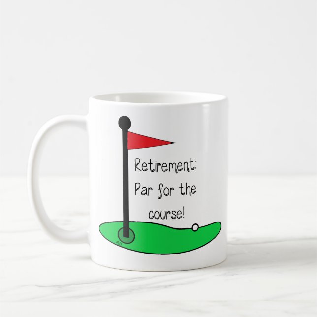 Mug - Retirement: Par for the course (Gauche)