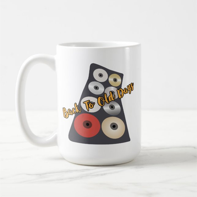 Mug Retour à l'ancien sac cd rafraîchir vibes de l'anc (Gauche)