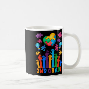 Mug Retour À L'École 2E Année Puzzles Coeur Autisme Aw