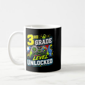 Mug Retour à l'école 3e année débloquée Gamer Enfants