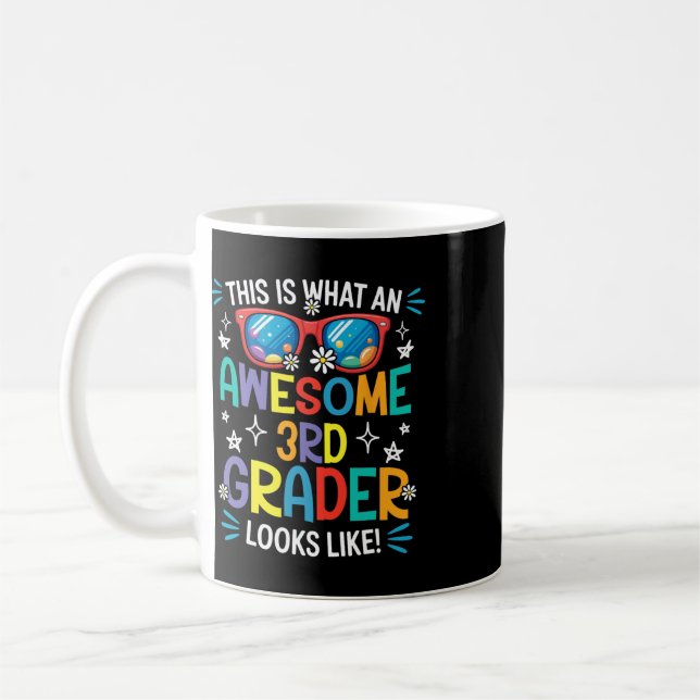 Mug Retour à l'école 3e année Incroyable élève de troi (Gauche)