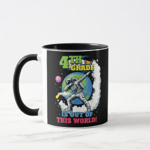 Mug Retour à l'école 4e année Espace hors de ce monde