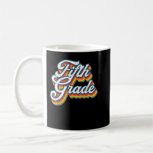 Mug Retour à l'école 5e année 5e année Vintage rétro
