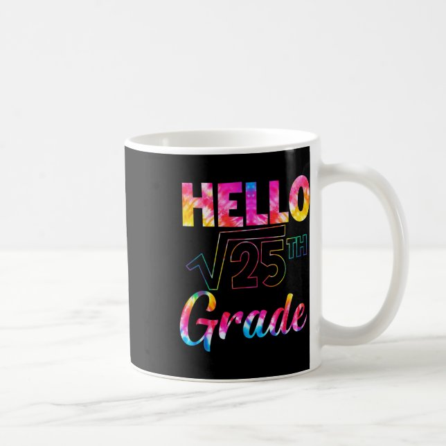 Mug Retour à l'école 5e année Racine carrée de 25 Math (Droite)