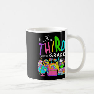 Mug Retour À L'École Bonjour Troisième 3e Année Pour E