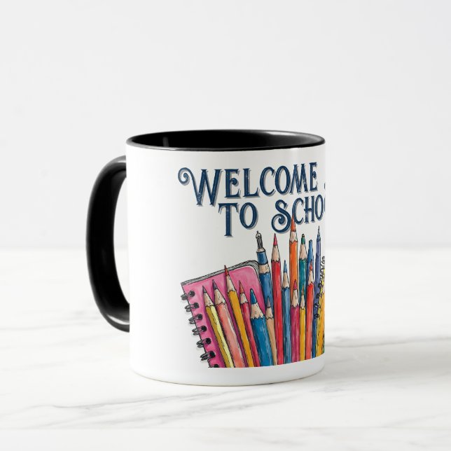 Mug Retour à l'école – Début Coloré (Devant gauche)