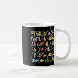 Mug Retour à l'école Enfants Animaux Mignons A-z Alpha