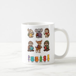 Mug Retour à l'école - Équipe d'animaux PNG Enfants