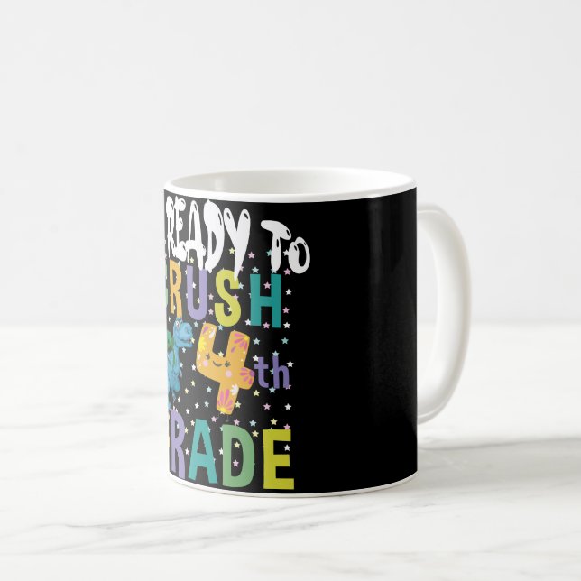 Mug Retour à l'école Je suis prêt à écraser 4e année D (Devant droit)