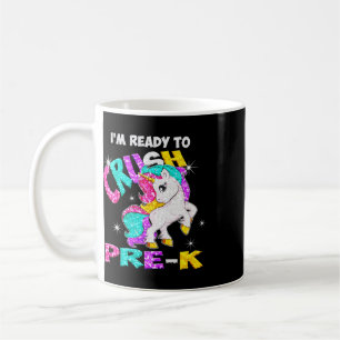 Mug Retour à l'école Je suis prêt à écraser la licorne