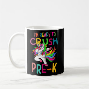 Mug Retour à l'école Je suis prêt à écraser la licorne