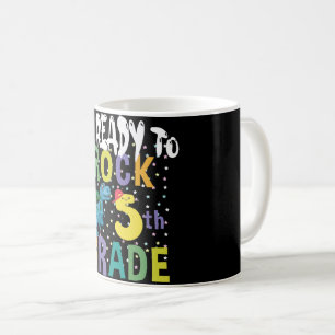 Mug Retour à l'école Je suis prêt à rocker 5e année Di