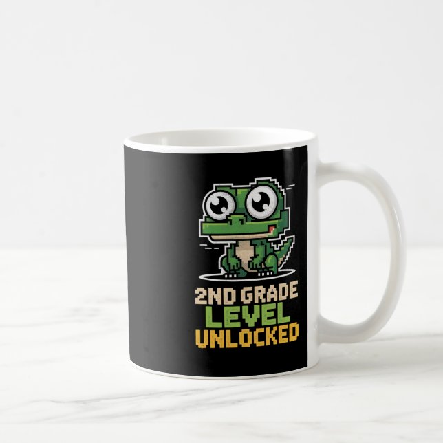 Mug Retour à l'école Lizard Gamer 2e niveau U (Droite)