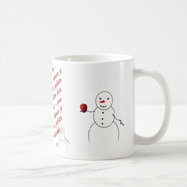 Mug Retour à l'école Pomme pour le cadre enseignant (Droite)