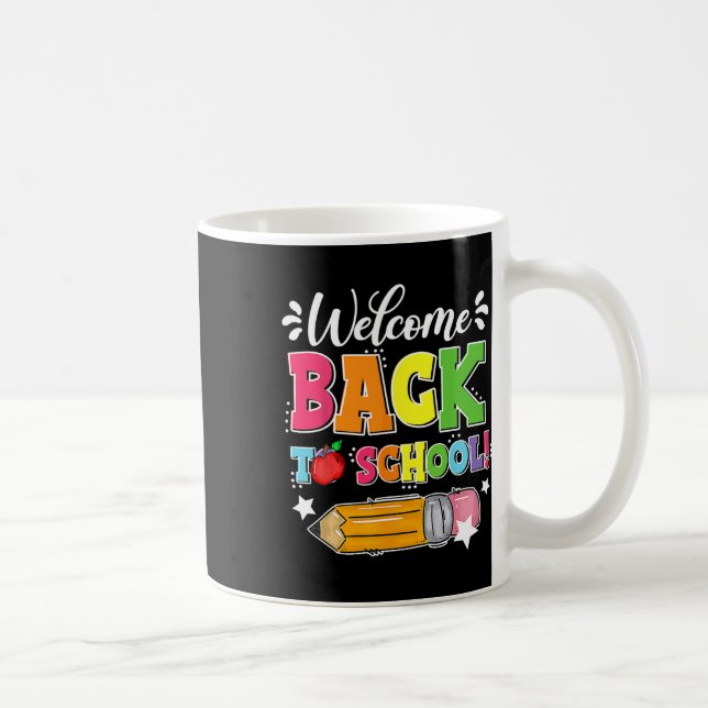 Mug Retour À L'École Premier Jour De L'École Enseignan (Droite)