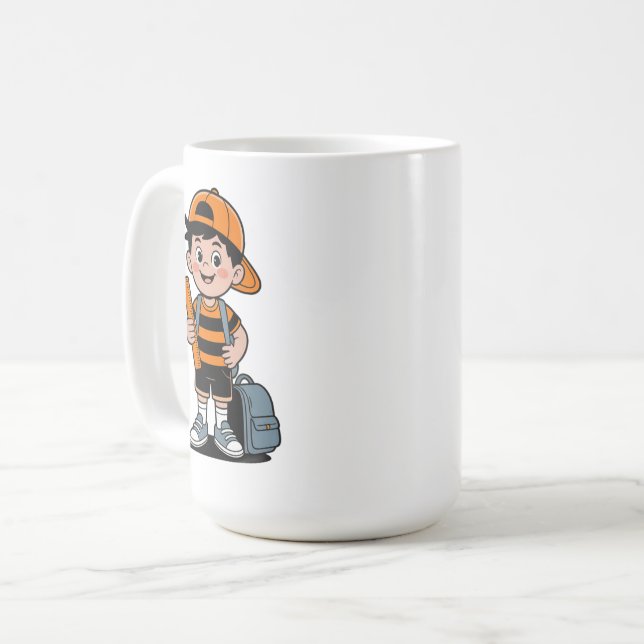 MUG RETOUR À L'ÉCOLE, PRÉPAREZ-VOUS POUR UNE NOUVELLE  (Devant gauche)