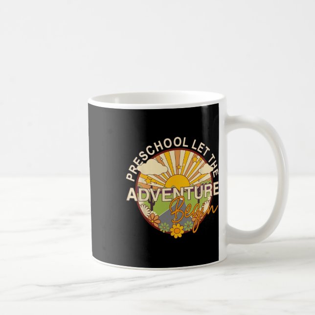 Mug Retour À L'École Préscolaire Laisser Commencer L'A (Droite)