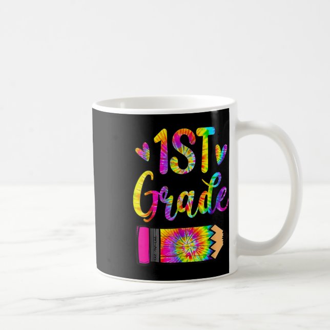 Mug Retour à l'école Professeur de 1re année Tie Dye  (Droite)