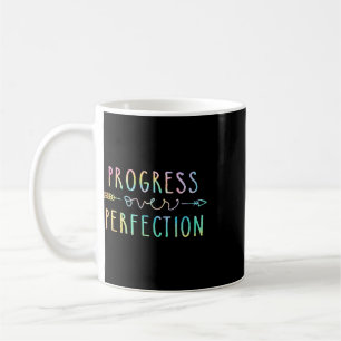 Mug Retour à l'école Progrès Plutôt que Perfection Mot
