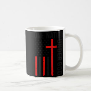 Mug Retour à une nation sous Dieu Drapeau américain ch