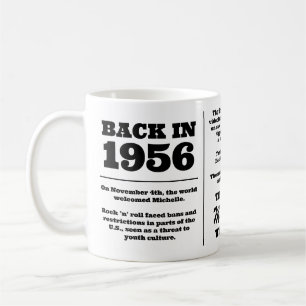 Mug Retour en 1956, Année de naissance personnalisée