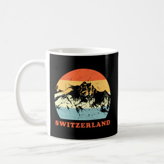Mug Retour en montagne en Suisse (Gauche)