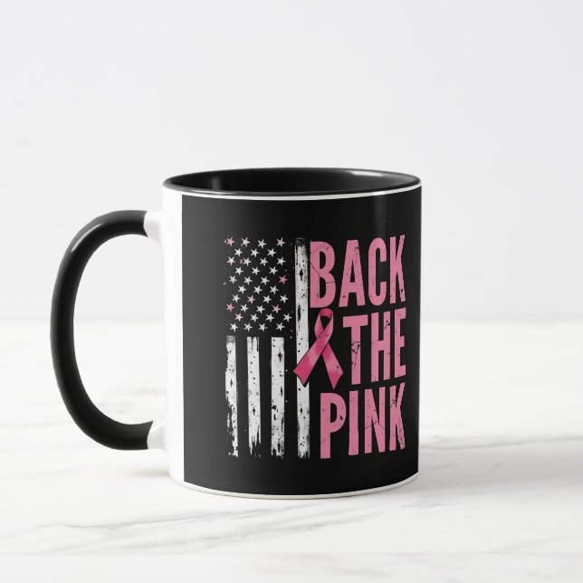 Mug Retour Mois de sensibilisation au cancer du sein r (Gauche)