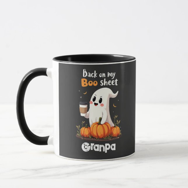 Mug Retour Sur Ma Feuille De Livres Drôle Halloween Bo (Gauche)
