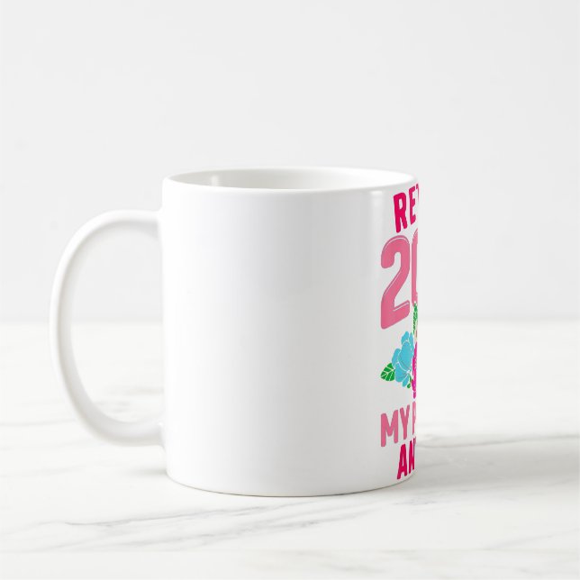 Mug Retraité 2022 Pas mon problème Plus Enseignant Ret (Gauche)