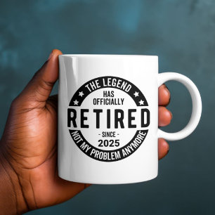 Mug Retraité 2025 Plus mon problème - Retraite