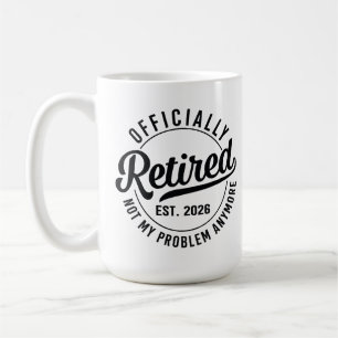 Mug Retraité 2026 plus mon problème retraite