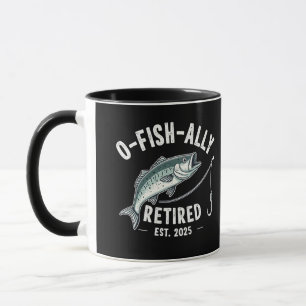Mug Retraité à la retraite à l'est 2025 Fisher Papa Re