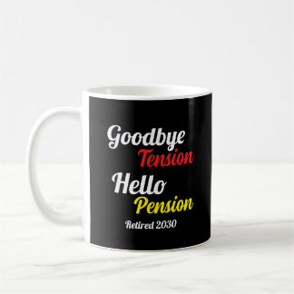 Mug Retraite Année Adieu Tension Bonjour Pension Gen X