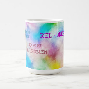 Mug Retraité Date Funny Hello Pension Peinture Artisti