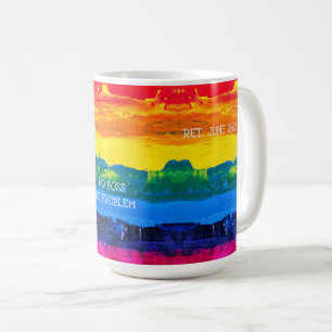 Mug Retraité Date Funny Hello Pension Peinture Artisti