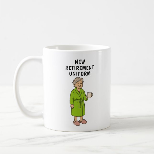 Mug Retraite de Dame Drôle (Gauche)