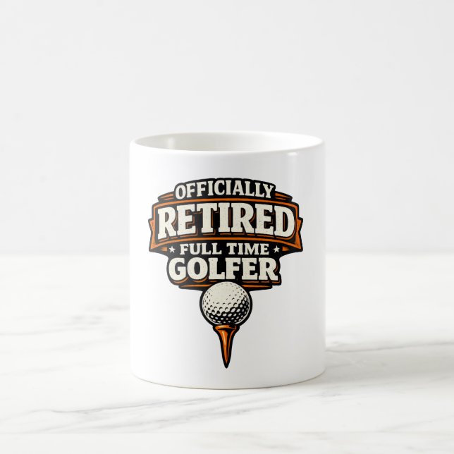 Mug Retraite de golf pour golfeur (Centre)