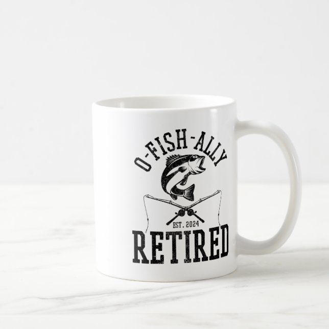 Mug Retraité de la pêche ô combien drôle Pêcheur à la  (Droite)