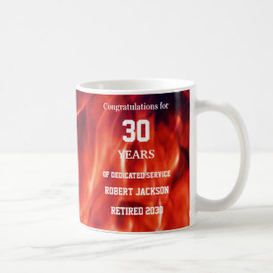 Mug Retraite de l'année de flamme de pommier
