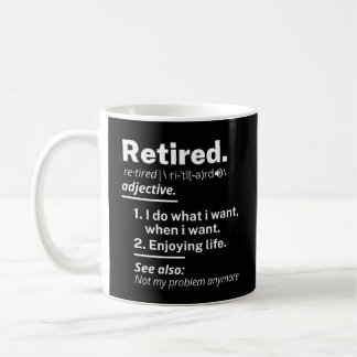 Mug retraite. définition drôle retraite