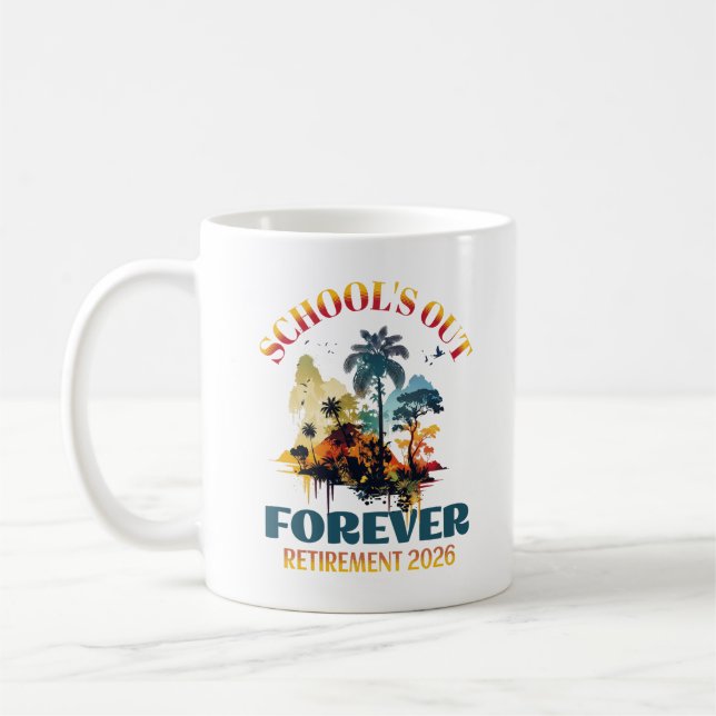 Mug Retraite des enseignants de l'école en fin de scol (Gauche)