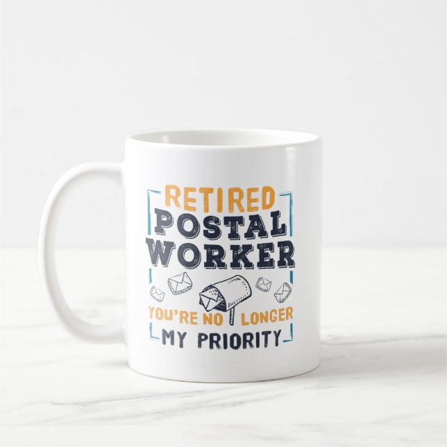 Mug Retraite des travailleurs postaux Ma priorité Retr (Gauche)