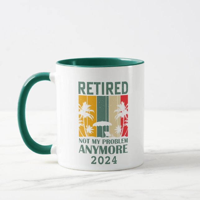 Mug Retraite drôle personnalisée officiellement à la r (Gauche)