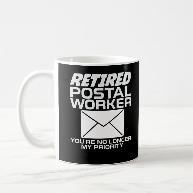 Mug Retraite du transporteur de courrier des travaille (Gauche)